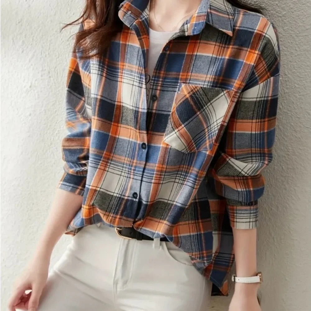 🍂🍁🍃Preppy Autumn Plaid Oxford🍂🍁